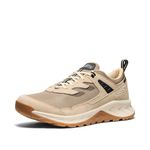 KEEN Men's Hightrail Low Height Durable Lightweight Breathable Leather Waterproof Hiking Shoes, Brindle/Birch, 10.5