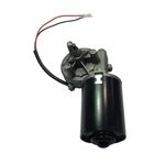 KAUNBAST Gear Electric Motor 12V 50RPM, Right Angle Reversible 30W DC Motor with Thread Shaft (Left Gear-Box), High Torque Small Reduction Motor, Fit for Garage Door DIY Engine, Windshield Wiper