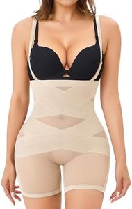 YERKOAD Shapewear Tummy Control for Women Butt Lifting Panties High Waist Seamless Body Shaper Shorts, Beige, Large