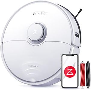 roborock S8 Aspirateur Robot Laveur 6000Pa Brosse Double avec Évitement d'obstacles par Lumière Structurée 3D, WiFi/Alexa/APP, pour Le Idéal Nettoyage des Tapis & des Cheveux (Mise à Niveau du S7)