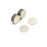 Adhesive N42 Neodymium Magnet for Arts, Crafts, Model Making, DIY, Hobbies, Office and Home - 15mm dia x 1mm - 1.1kg Pull - North - Pack of 10