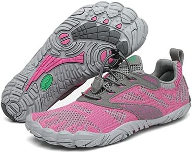 SAGUARO Scarpe Barefoot Uomo Scarpe da Immersione Donna Antiscivolo Traspirante Minimaliste Scarpe da Scoglio Trail Running Outdoor e Indoor Mare Bagno Multisport rosa42
