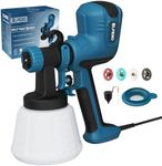 ELPIDIO Paint Sprayer, 700W HVLP Electric Spray Paint Gun, with Cleaning & Blowing Joints 4 Copper Nozzles and 3 Patterns Paint Sprayers for Home Furniture, Walls, Cabinets, Fence, Door etc. EP62.