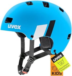 uvex Kid 3 cc Kinderfahrradhelm, Blue-White matt, 51-55 cm