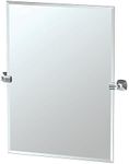 Gatco 4149S Jewel Frameless Rectangle Mirror, Chrome, 31.5"H