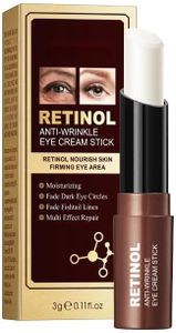 Retinol Eye Cream for Dark Circles and Puffiness, Skincare Under Eye Cream Eye Stick Reduce Wrinkles and Fine Lines, Skin Tightening Cream Moisturizing Treatment Cream Smooth and Hydrate Eye Area