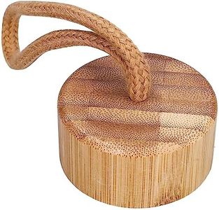 Wessper Tapa de Bambú de Repuesto para Botella de Agua de Vidrio con Tapa de Silicona, Botella de Agua con Marcadores de Tiempo 1L | Tapa Compatible Botella de Agua