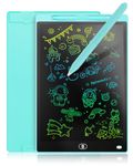 Genialba LCD Drawing Tablet for Kids 8.5 inch, Colorful LCD Writing Tablet, Erasable Drawing Pad with Lock Function, Memo Lists, Free Sticker, Toy Gifts for 2 3 4 5 6 Year Old Boys Girls(Blue)