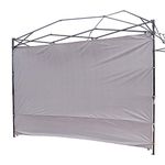 NINAT Canopy Sunwall 3M Sunshade Privacy Panel for Gazebos Tent Waterproof Sun Wall for Straight Leg Gazebos 1 Pack Sidewall Only (Canopy Frame Not Included) Gray Panel Wall