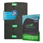 Universal 16x48 Cut-to-Fit Activated Carbon Filter (2 Pack) Charcoal Air Filter Sheet for Air Purifiers