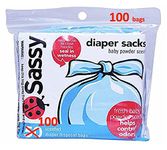 Disposable Scented Diaper Sacks - 100 Count - 50 Sacks per Roll