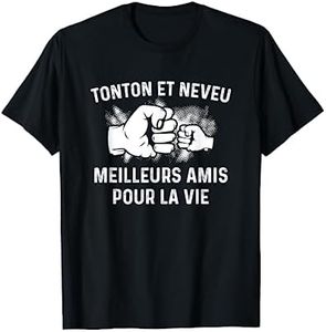 Tonton et neveu meilleurs amis pour la vie poing cedeau T-Shirt