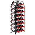 Sorbus® Wine Rack Stand Bordeaux Chateau Style – Holds 23 Bottles of Your Favorite Wine – Elegant Looking French Style Wine Rack to Compliment Any Space – No Assembly Required