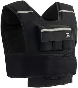 ZELUS Adjustable Weighted Vest with Weights, Workout Vest with Weight Bars/Iron Sandbag for Home Exercise Strength Training Fitness More, Weight Vest for Men Women (Black, 1-23lb)