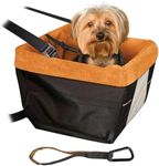 Kurgo Skybox Dog Car Booster Seat, Black/Orange