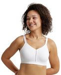 Jockey ES27 Women's Wirefree Non Padded Super Combed Cotton Elastane Stretch Full Coverage Minimizer Bra with Broad Wings_White_34DD