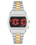 Armitron Sport Retro Men's Digital Bracelet Watch, 40/8475, Two Tone/Red, Digital Bracelet Watch, 40/8475