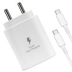 [Original] 25W Type-C Charger & Cable Compatible with Samsung Galaxy S25, S24, S23, S22, S21(Ultra/Fe), M35, M36, M16, M06, M05, M56, A55 5G, A35 5G, A15, F15, F14(Z/S/A/M/F Series by APFEN®