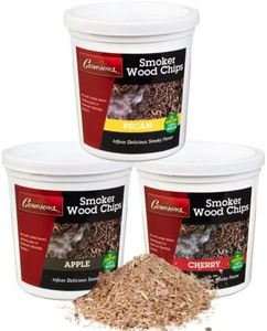 Camerons All Natural Extra Fine BBQ Wood Chips, 3 Pack - Apple, Cherry, Pecan (3 Pints, 0.473L ea) - Kiln Dried Sawdust Shavings for Smoking Guns, Smokers, Smoke Boxes - Barbecue Grilling Gift Set