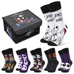 Disney The Nightmare Before Christmas Womens Novelty Calf Socks, Pack of 6