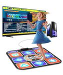 BEBAPOW USB Dance Mat for PC/Computer, Upgraded Dance Pad for Home Entertainment & Exercise, Dancing Game Installer Included, Only Compatible with Windows System (Pattern-B)