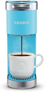 Keurig K-Mini Plus Single Serve K-Cup Pod Coffee Maker, with 6 to 12oz Brew Size, Stores up to 9 K-Cup Pods, Travel Mug Friendly, Cool Aqua