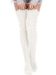 SherryDC Women's Cable Knit Thigh H