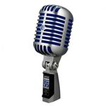 Shure Super 55 Deluxe Vocal Microphone - Vintage Supercardioid Dynamic Unidyne Mic, Iconic Look, Classic Sound - Rugged Die-Cast Casing, includes 5/8" to 3/8" Thread Adapter and Zippered, Padded Pouch