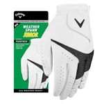 Callaway Golf Weatherspann Junior Golf Glove 2024, M, White