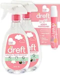 Dreft Stain Remover for Baby Clothes, Fragrance Free and Hypoallergenic Baby Stain Remover Spray Plus Travel Size Stain Treater Pen, 24 Fl Oz ( Pack of 2 + Stain Pen)