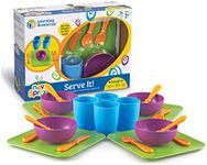 Learning Resources New Sprouts Serve It! Dish Set, Early Social Interactions, 24 Pieces, Ages 2+