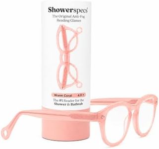 Showerspecs Anti Fog Glasses for Reading – Women & Men's Reading Glasses 4+