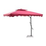 7 star DECOR Garden Square 2.5mX2.5m Umbrella with 40kg Base