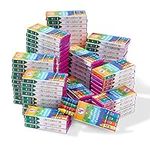 THE TWIDDLERS - 144 Boxes of Mixed Coloured Wax Crayons - 4 Crayons Per Box, 576 Total - Perfect for School Classrooms, Restaurants Kids Colouring Activity and Party Bag Fillers