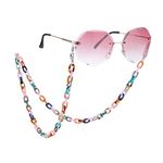 Dreamtimes Eyeglass Chain Strap Holder Cord Acrylic Sunglasses Necklace Holder Eyewear Retainer Lanyard for Women Girls Men