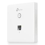 Tp-Link N300 Wireless N Wall-Plate Mounting Access Point, Support Poe 802.3Af, 300Mbps Wi-Fi Speed, Simply Managed by Cloud Access and Omada App (Eap115-Wall, White) - Single Band