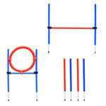 PawHut Agility Dog Training Set, Jumping Obstacles and Slalom, Carry Bag