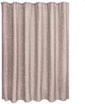 iDesign Polyester Constellation Shower Curtain - Water Resistant Shower Curtain with Reinforced Buttonholes for Master and Guest Bathroom - Machine Washable - 72" x 72" – Taupe/Brown