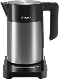 Bosch Sky TWK7203GB 7 Variable Temperature settings & KeepWarm function, Cordless Kettle, 1.7 Litres, Black/Silver