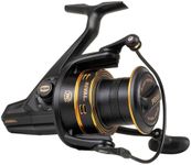 PENN Rival Longcast Gold, Fishing Reel, Spinning Reels, Sea Fishing, Lightweight Long Distance Casting Reel for Sea, Saltwater, Surf, Rock and Beach Fishing, Unisex, Black Gold, 6000