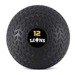 Lions 8kg/10kg/12kg Medicine Slam Rubber Balls Bootcamp MMA Fitness Strength Training No Bounce Ball (12kg)