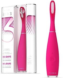 FOREO ISSA 3 Fuchsia, Electric Ultra-Hygienic 4-in-1 Sonic Toothbrush, Replaceable 6-Months Brush Head, 16 Intensities, 365 Days/USB Charge, 2-year Warranty