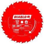 Freud D1024X Diablo 10-Inch 24-Tooth ATB Ripping Saw Blade with 5/8-Inch Arbor and PermaShield Coating