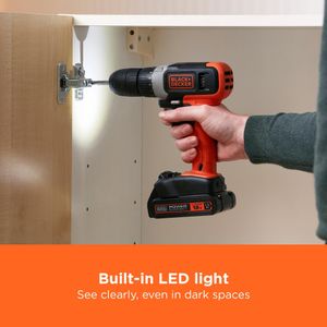 BLACK+DECKER 18V Cordless Drill – Compact Power Tool