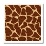 3dRose ht_15371_3 Giraffe Print Brown-Iron on Heat Transfer for White Material, 10 by 10-Inch