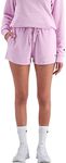 Champion Womens FRE Try CLOGO Shorts, Cotton Pink Posy, Large US