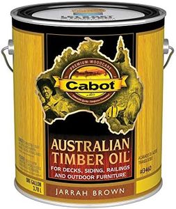 Cabot Australian Timber Oil Wood Stain and Protector, Jarrah Brown, 1 Gallon