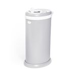 Ubbi Stainless Steel Nappy Pail, Odor Locking, No Special Bag Required, Award-Winning, Registry Must-Have, Grey