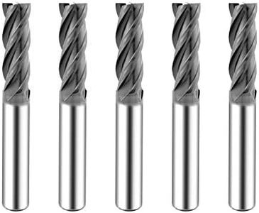 SPEED TIGER ISE Carbide Square End Mill - Micro Grain Carbide End Mill for Alloy Steels/Hardened Steels - AlTiBN Coating - 4 Flute - Fractional, 1/4 in