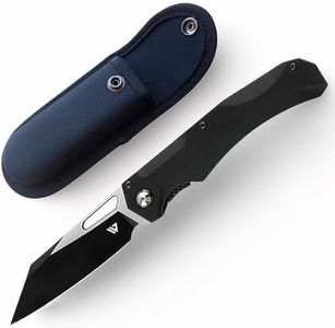 Wilora EDC Folding Knife - D2 Steel Blade with Nylon Sheath and Pocket Clip, Ideal for Camping, Hunting, and Everyday Use